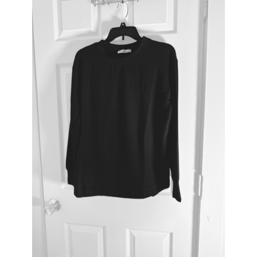 Women's Zenana Raised Rib Long Sleeve Top Medium - Picture 5 of 5